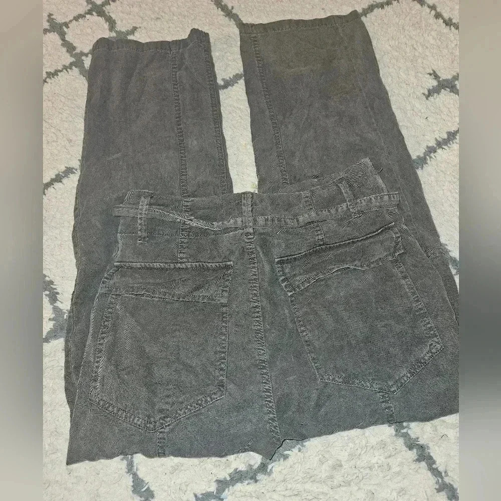 Zara linen blend harem style cargo pant size small - Picture 5 of 6